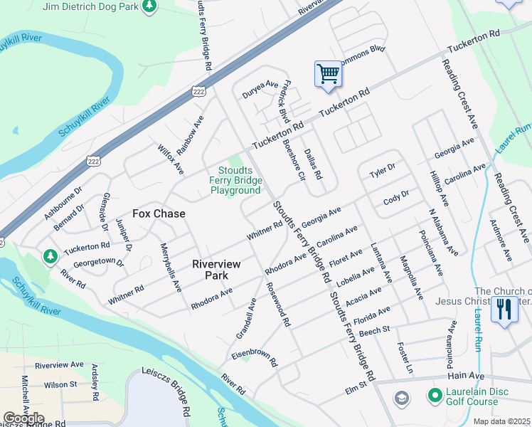 map of restaurants, bars, coffee shops, grocery stores, and more near 800 Beyer Avenue in Reading