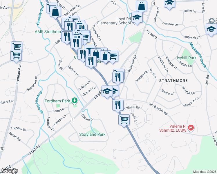 map of restaurants, bars, coffee shops, grocery stores, and more near 1163 Highway 34 in Matawan