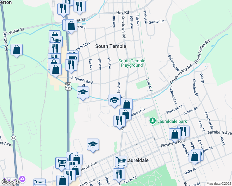 map of restaurants, bars, coffee shops, grocery stores, and more near 4002 8th Avenue in Temple