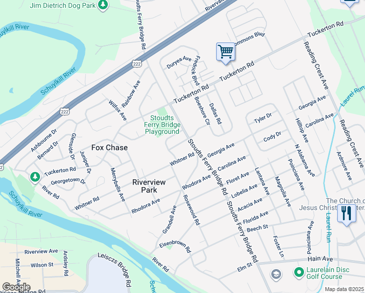 map of restaurants, bars, coffee shops, grocery stores, and more near 800 Beyer Avenue in Reading