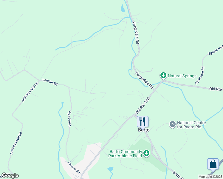 map of restaurants, bars, coffee shops, grocery stores, and more near 58 Crescent Lane in Barto