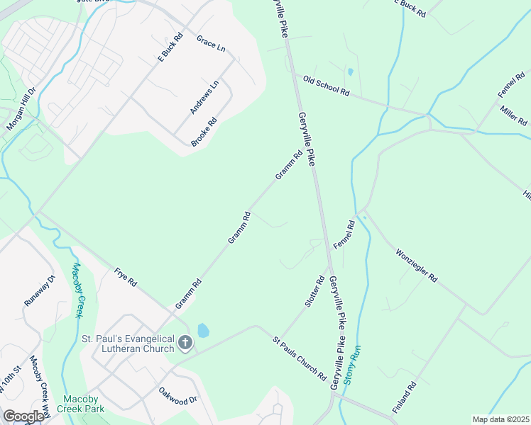 map of restaurants, bars, coffee shops, grocery stores, and more near 2444 Gramm Road in Pennsburg
