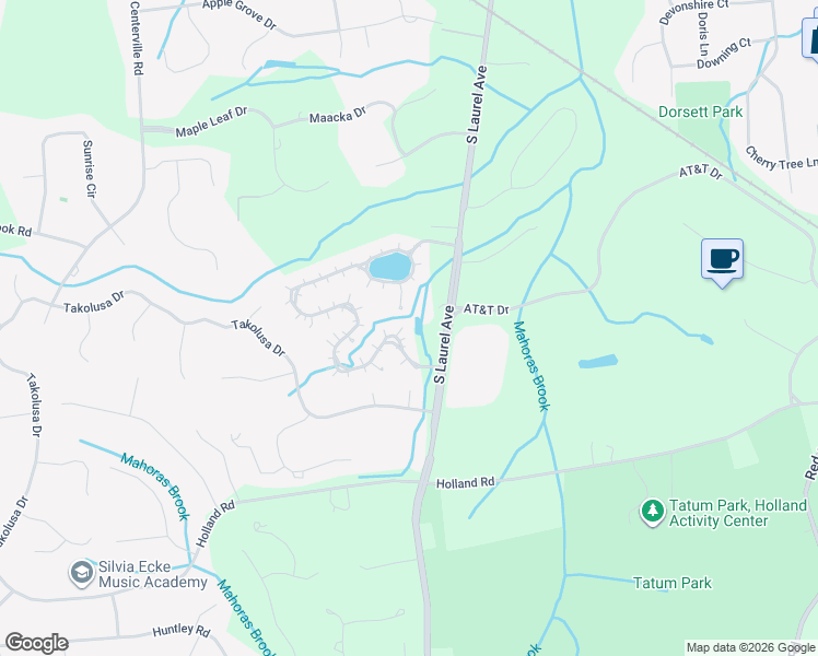 map of restaurants, bars, coffee shops, grocery stores, and more near 248 Navesink Court in Holmdel