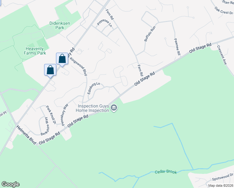 map of restaurants, bars, coffee shops, grocery stores, and more near 627 Old Stage Road in East Brunswick