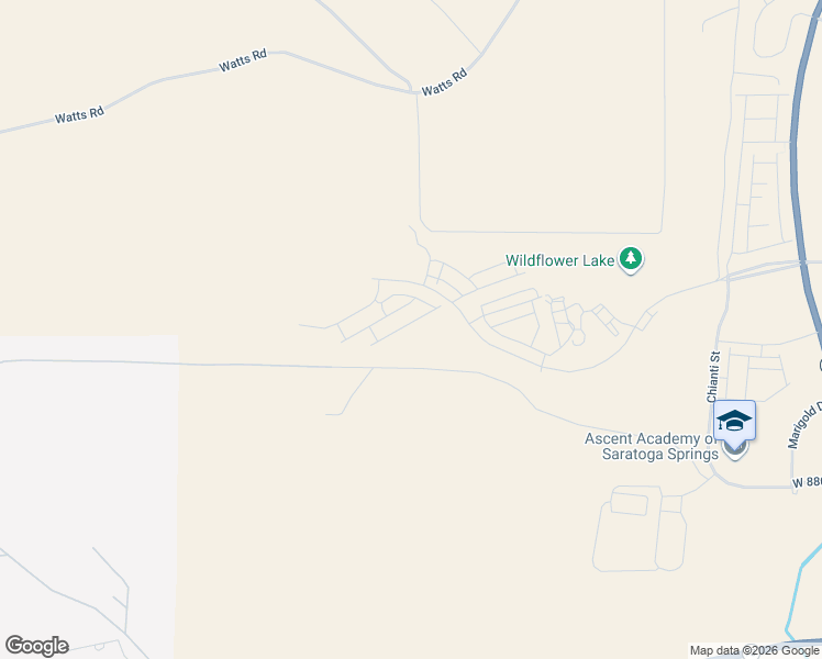 map of restaurants, bars, coffee shops, grocery stores, and more near 1503 Bright Eyes Lane in Saratoga Springs