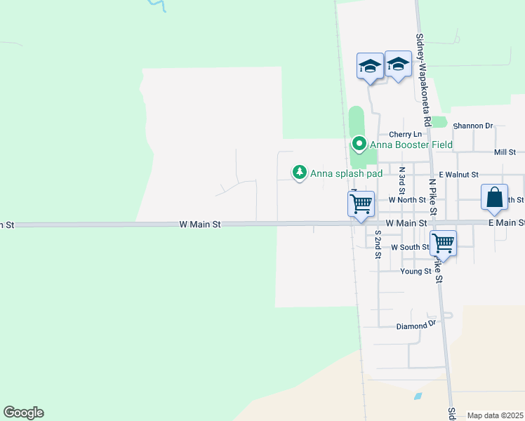 map of restaurants, bars, coffee shops, grocery stores, and more near 101 Brookside Drive in Anna