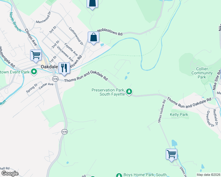 map of restaurants, bars, coffee shops, grocery stores, and more near 650 Seminary Avenue in Oakdale