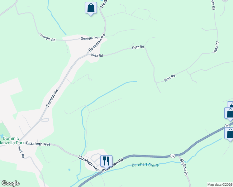 map of restaurants, bars, coffee shops, grocery stores, and more near 27 Cherry Lane in Temple