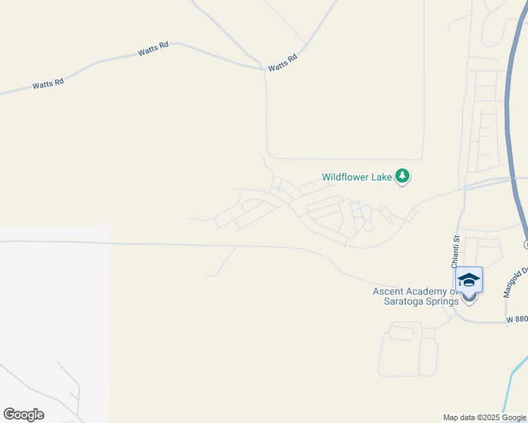 map of restaurants, bars, coffee shops, grocery stores, and more near 1490 Bright Eyes Lane in Saratoga Springs