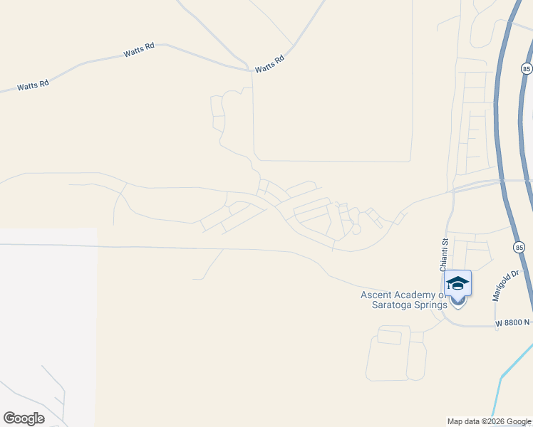 map of restaurants, bars, coffee shops, grocery stores, and more near 1467 Bright Eyes Lane in Saratoga Springs