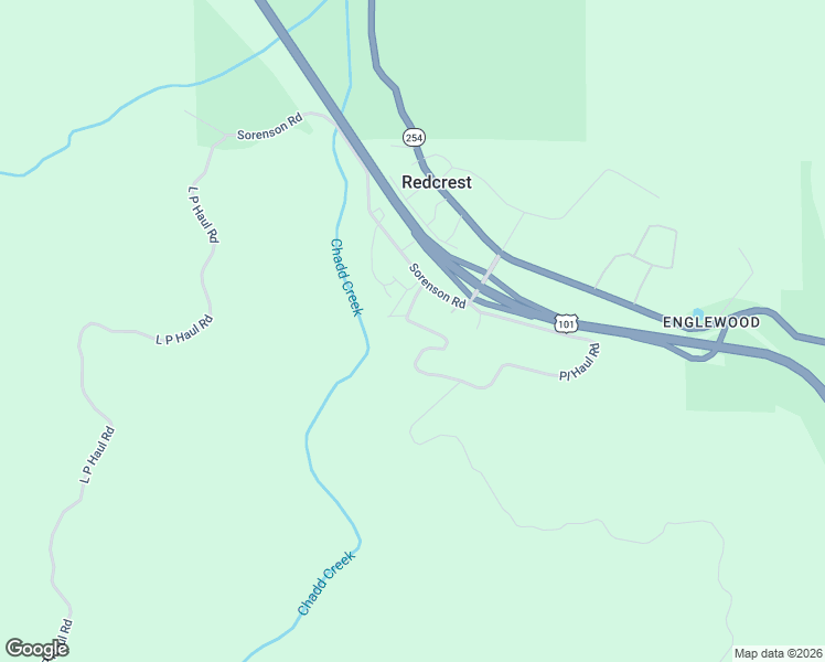 map of restaurants, bars, coffee shops, grocery stores, and more near 223 Harlan Lane in Redcrest