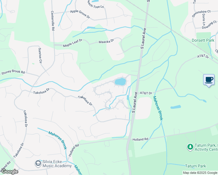 map of restaurants, bars, coffee shops, grocery stores, and more near 160 Blue Heron Court in Holmdel
