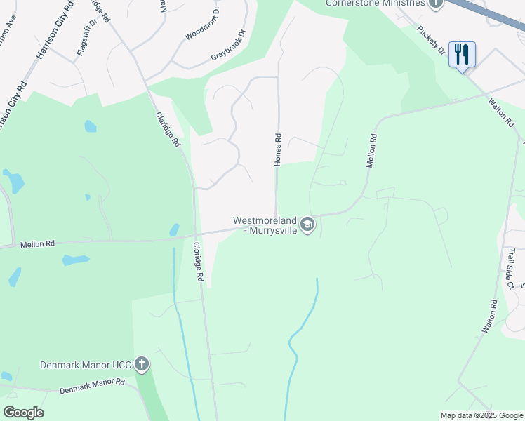 map of restaurants, bars, coffee shops, grocery stores, and more near 6906 Mellon Rd in Export