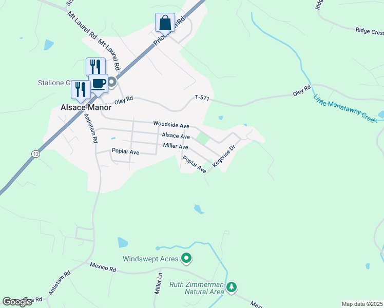 map of restaurants, bars, coffee shops, grocery stores, and more near 76 Poplar Avenue in Temple