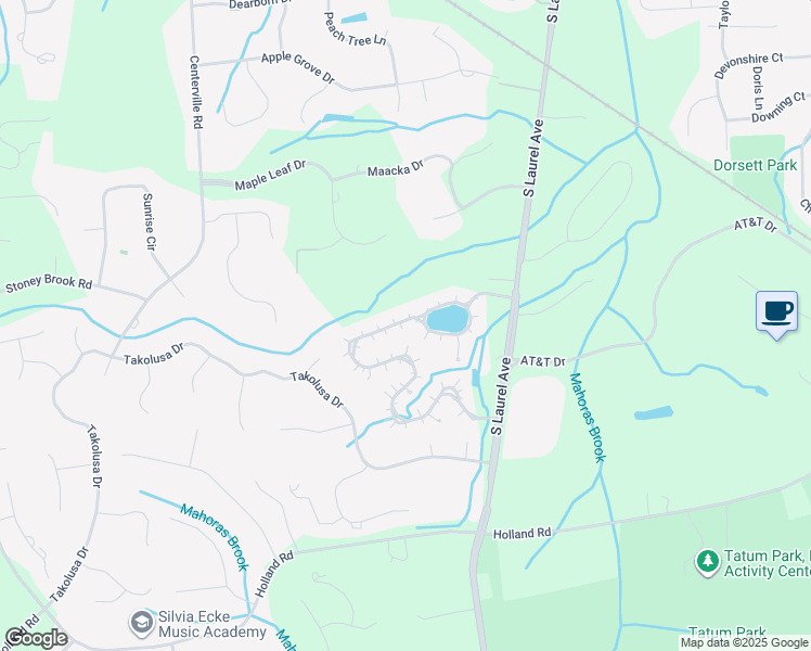 map of restaurants, bars, coffee shops, grocery stores, and more near 160 Blue Heron Court in Holmdel