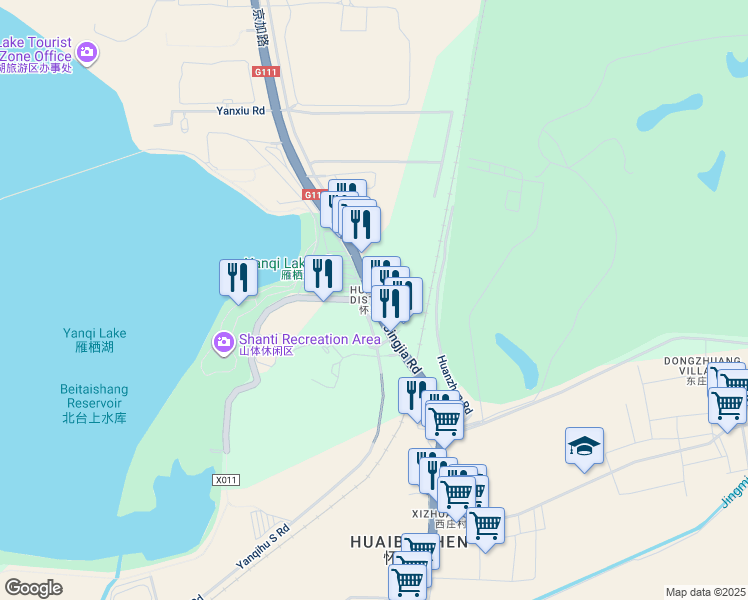 map of restaurants, bars, coffee shops, grocery stores, and more near in 