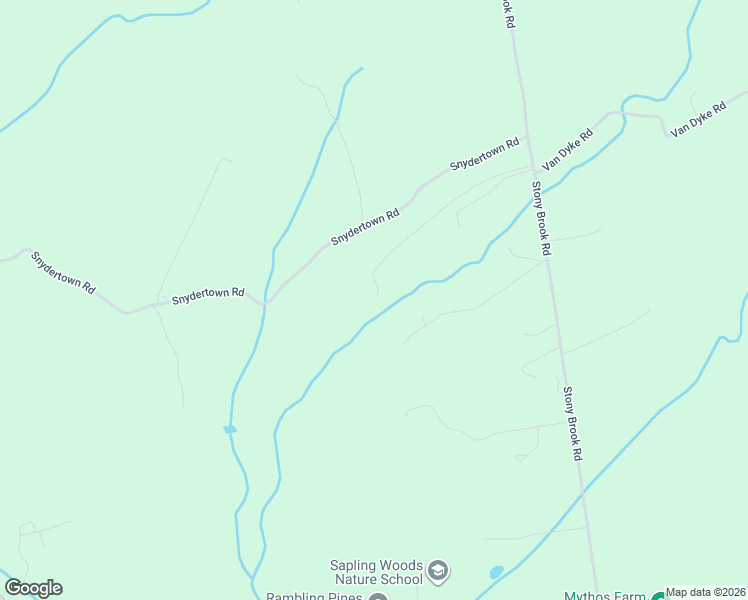 map of restaurants, bars, coffee shops, grocery stores, and more near 68 Stony Brook Road in Hopewell