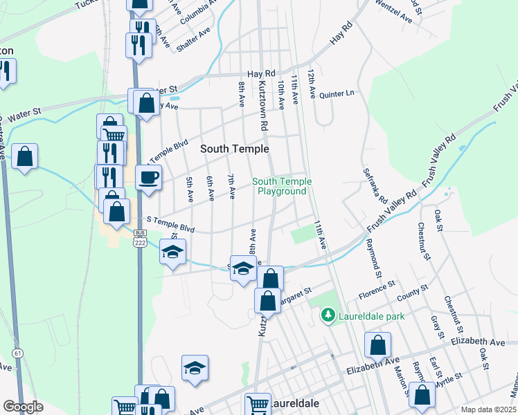 map of restaurants, bars, coffee shops, grocery stores, and more near 4121 8th Avenue in Temple