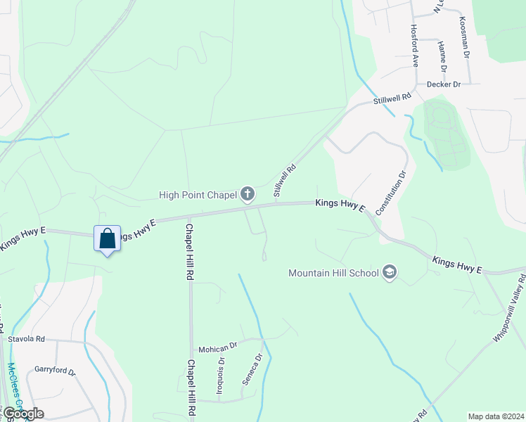 map of restaurants, bars, coffee shops, grocery stores, and more near 650 Kings Highway East in Atlantic Highlands