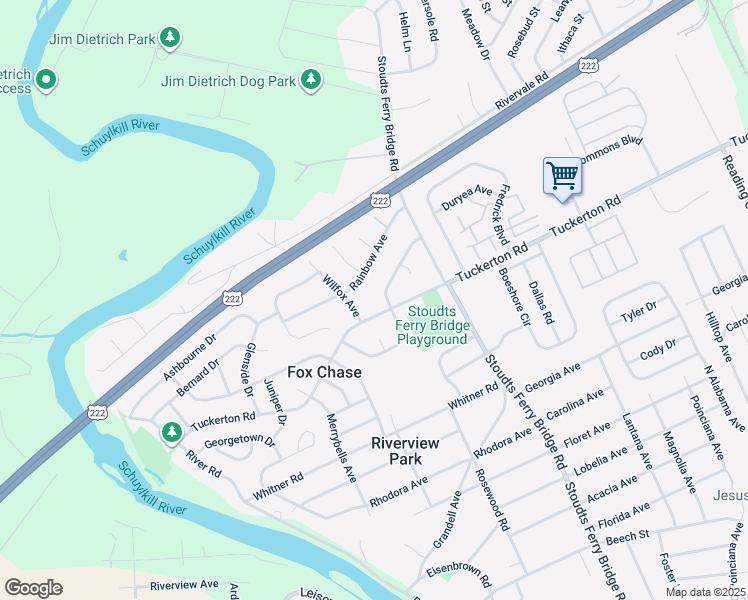 map of restaurants, bars, coffee shops, grocery stores, and more near 819 Suellen Dr in Reading