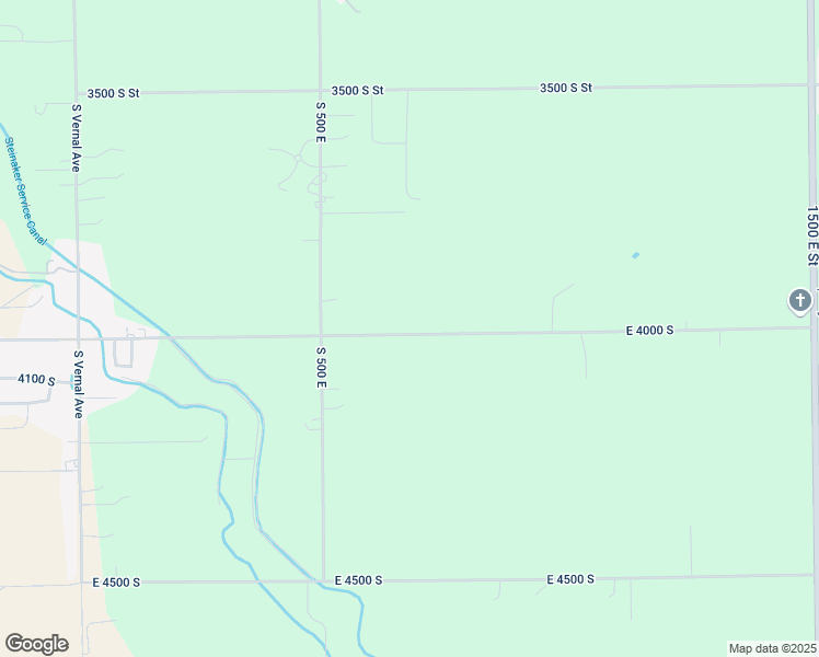 map of restaurants, bars, coffee shops, grocery stores, and more near 673 East 4000 South in Vernal