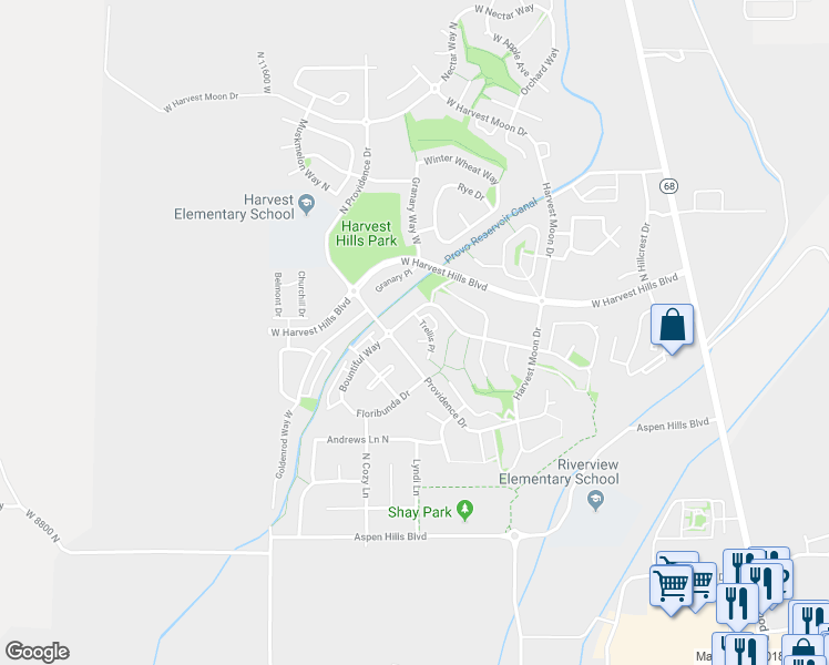 map of restaurants, bars, coffee shops, grocery stores, and more near 456 Trellis Circle in Saratoga Springs