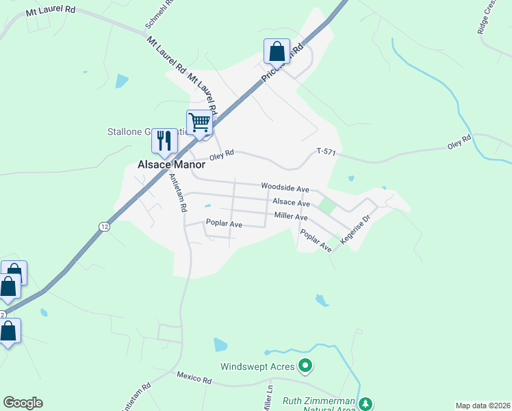 map of restaurants, bars, coffee shops, grocery stores, and more near 31 Alsace Avenue in Temple