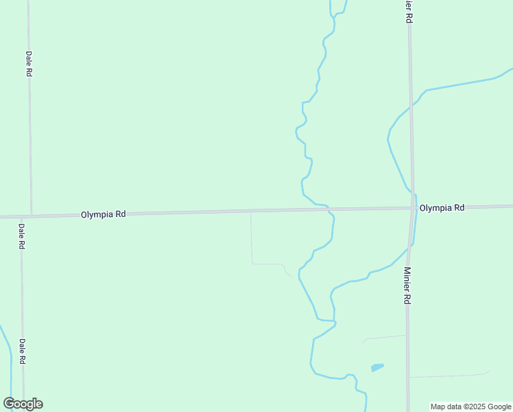 map of restaurants, bars, coffee shops, grocery stores, and more near 31928 Olympia Road in Minier