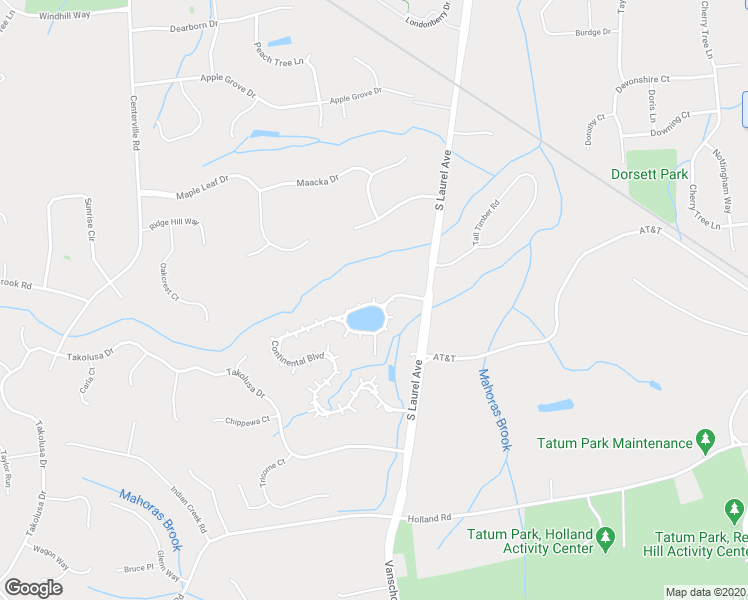 map of restaurants, bars, coffee shops, grocery stores, and more near 144 Panther Valley Court in Holmdel