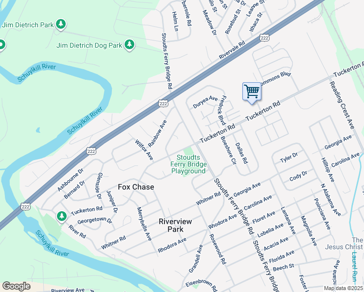 map of restaurants, bars, coffee shops, grocery stores, and more near 809 Tuckerton Road in Reading