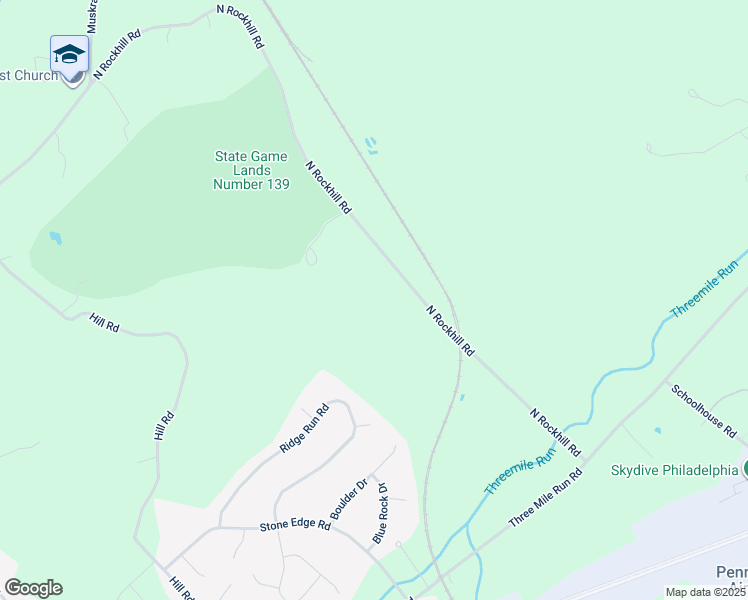 map of restaurants, bars, coffee shops, grocery stores, and more near 2000 North Rockhill Road in Sellersville