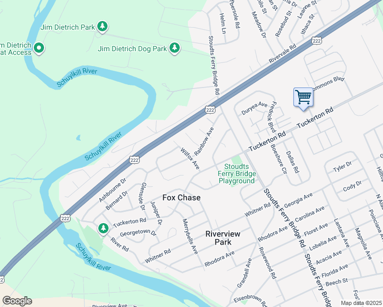map of restaurants, bars, coffee shops, grocery stores, and more near 923 Rainbow Avenue in Reading