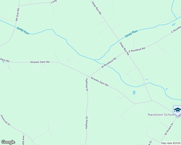 map of restaurants, bars, coffee shops, grocery stores, and more near 61 West Rosebud Road in Myerstown