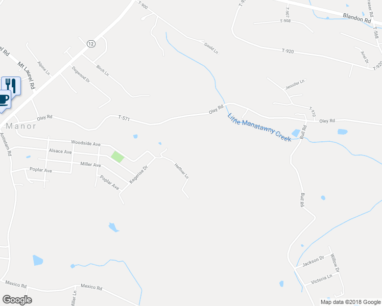 map of restaurants, bars, coffee shops, grocery stores, and more near 24 Heffner Lane in Temple
