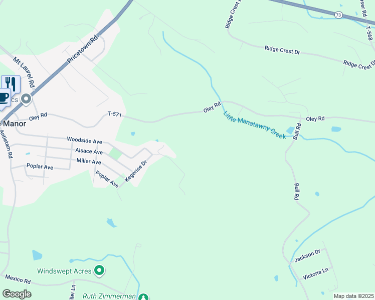 map of restaurants, bars, coffee shops, grocery stores, and more near 24 Heffner Lane in Temple