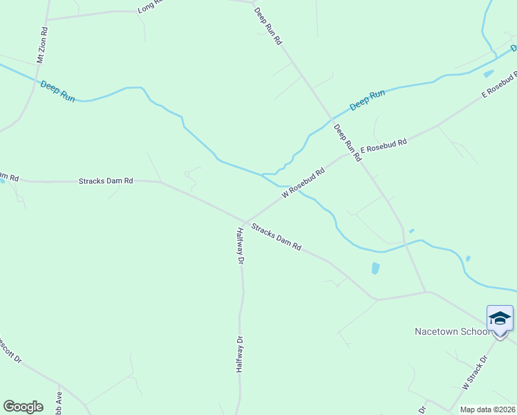 map of restaurants, bars, coffee shops, grocery stores, and more near 61 West Rosebud Road in Myerstown