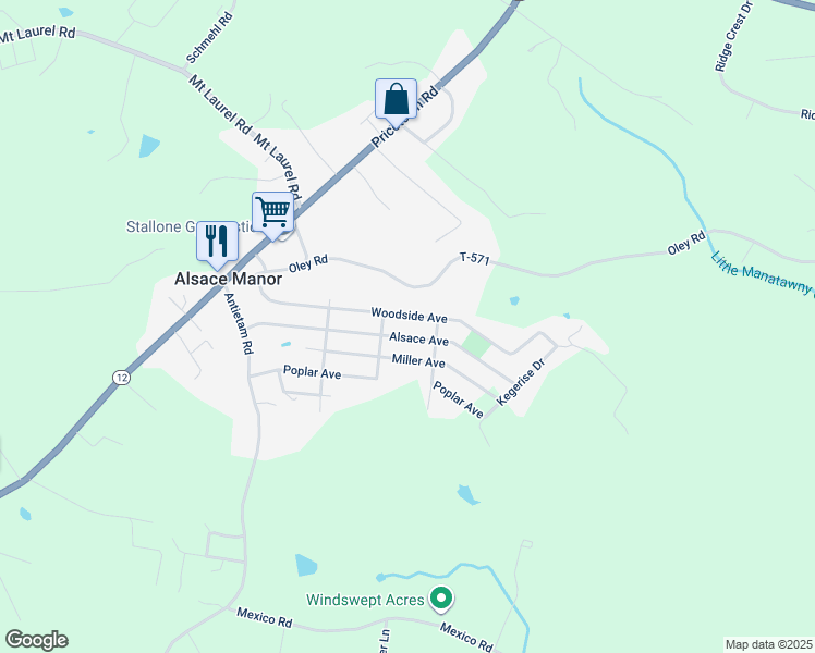 map of restaurants, bars, coffee shops, grocery stores, and more near 48 Alsace Avenue in Temple