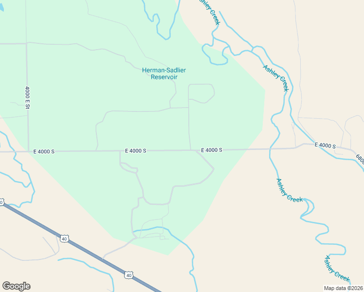map of restaurants, bars, coffee shops, grocery stores, and more near 4709 East 4000 South in Vernal