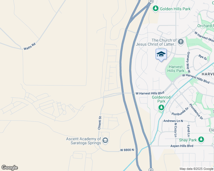 map of restaurants, bars, coffee shops, grocery stores, and more near 2073 Chianti Street in Saratoga Springs