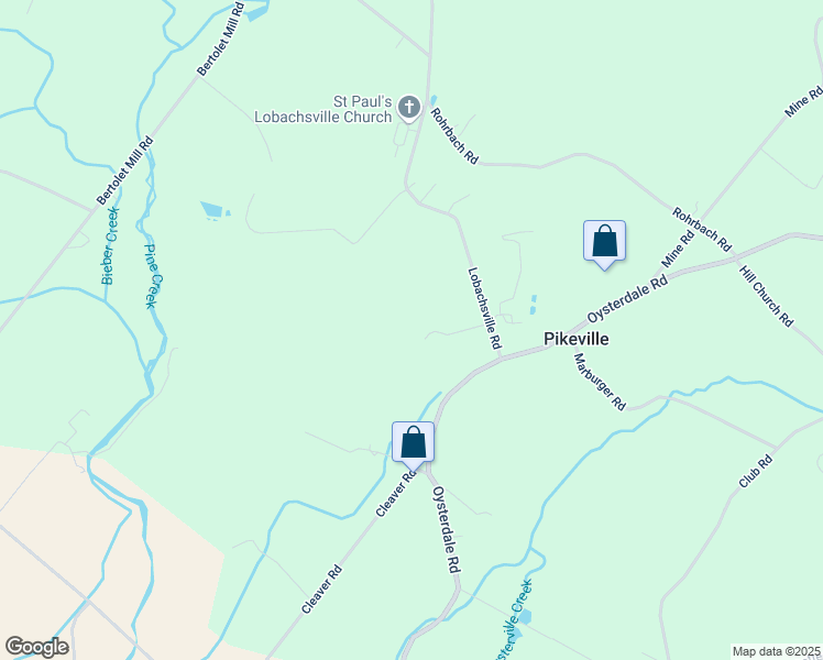 map of restaurants, bars, coffee shops, grocery stores, and more near 394 Lobachsville Road in Oley