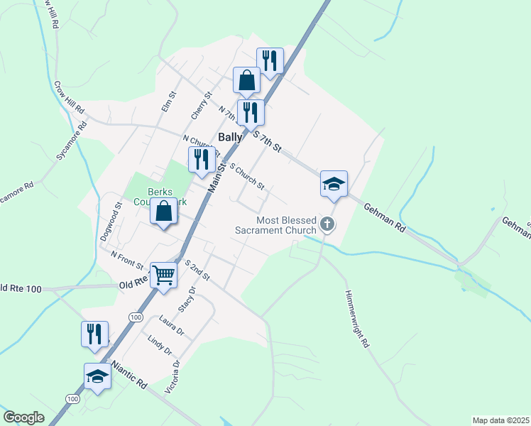 510 Poplar Street, Bally PA Walk Score