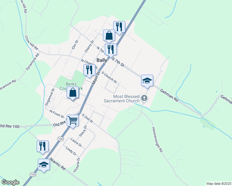 510 Poplar Street, Bally PA Walk Score