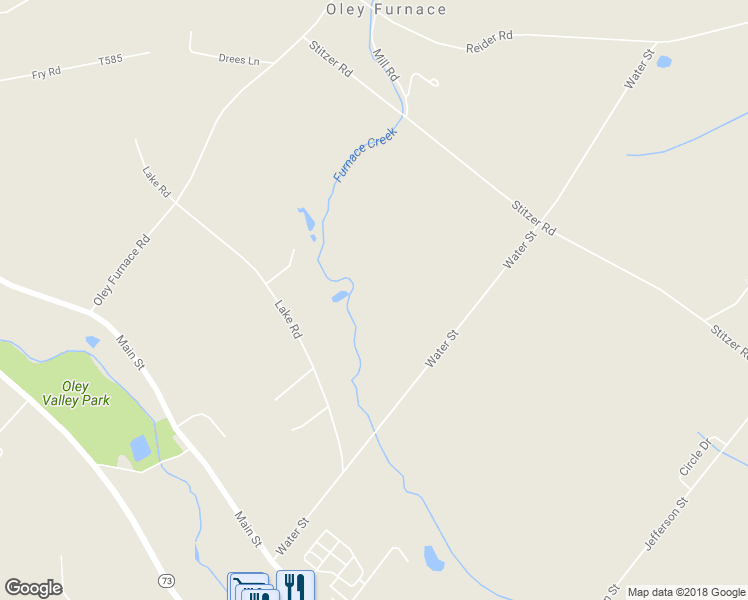 map of restaurants, bars, coffee shops, grocery stores, and more near 75 Lake Road in Oley
