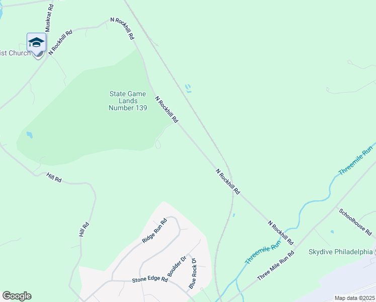 map of restaurants, bars, coffee shops, grocery stores, and more near 2014 North Rockhill Road in Sellersville