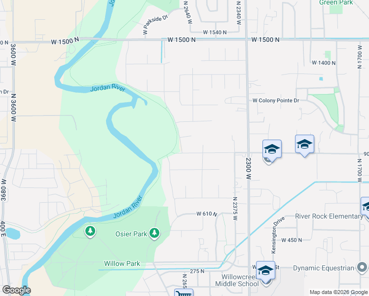 map of restaurants, bars, coffee shops, grocery stores, and more near 2648 West Colledge Drive in Lehi