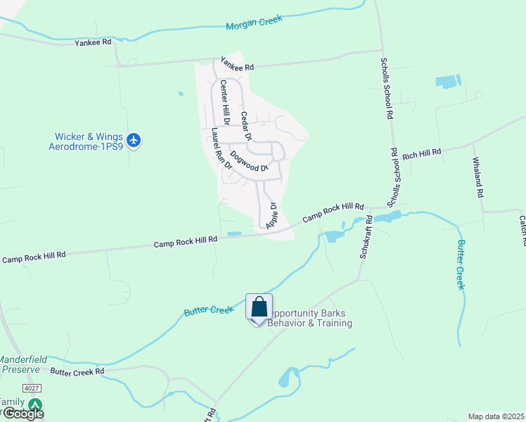 map of restaurants, bars, coffee shops, grocery stores, and more near 352 Apple Drive in Quakertown