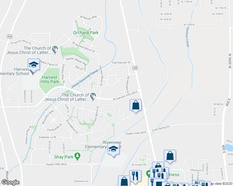 map of restaurants, bars, coffee shops, grocery stores, and more near 129 Daybreak Lane in Saratoga Springs