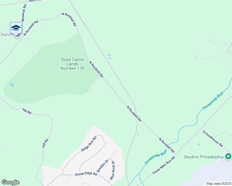 map of restaurants, bars, coffee shops, grocery stores, and more near 2000 North Rockhill Road in Sellersville