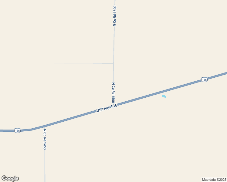 map of restaurants, bars, coffee shops, grocery stores, and more near 500 North Co Road 1500 in Carthage