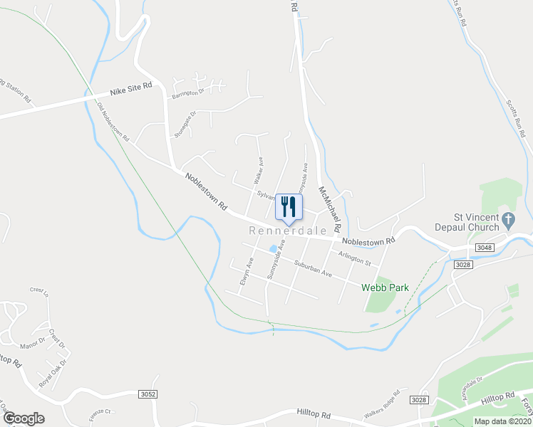 map of restaurants, bars, coffee shops, grocery stores, and more near 32 Elwyn Avenue in Carnegie